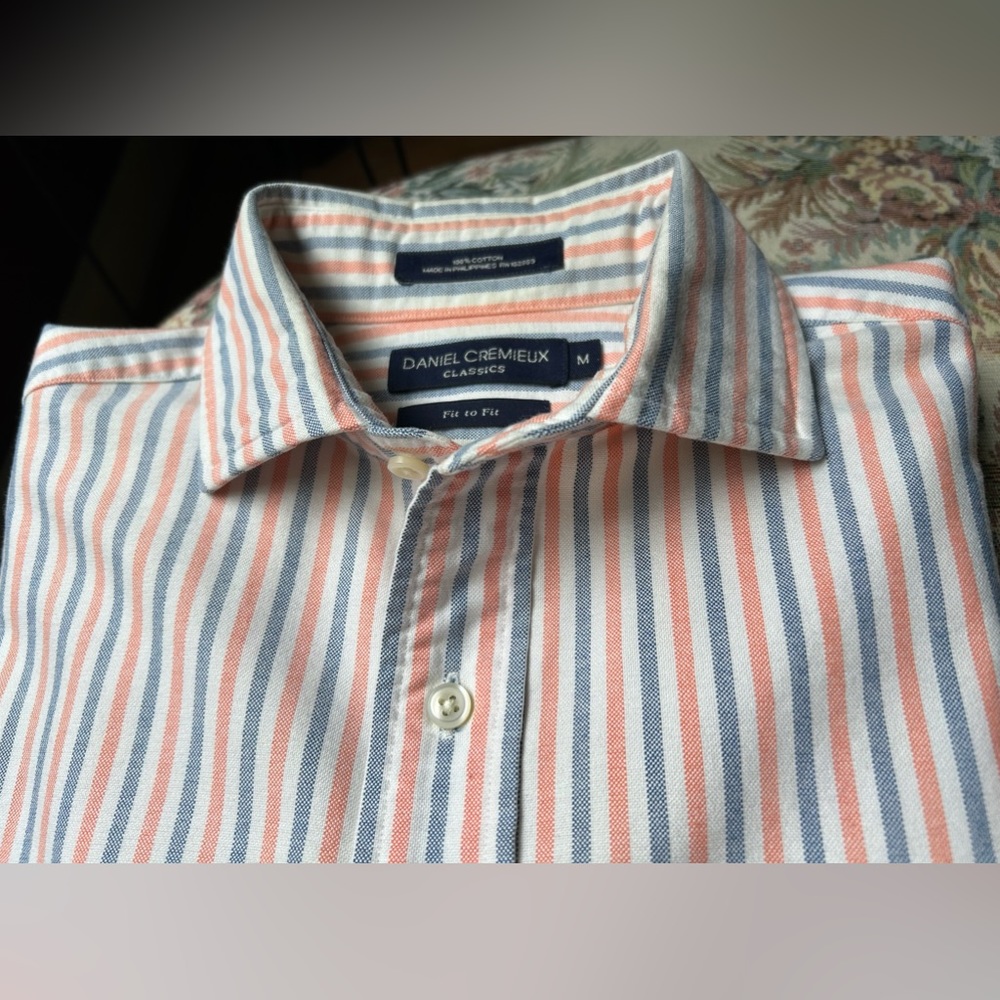 Daniel Cremieux 100% cotton striped shirt.